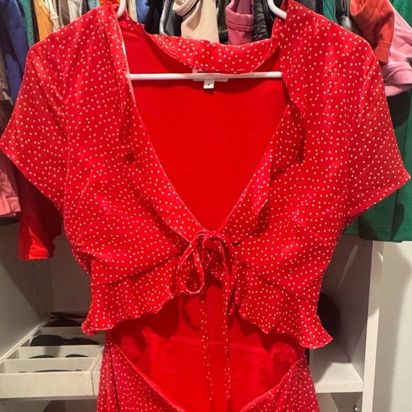 Superdown Mercy Polka Dot Dress - Picture 4 of 7